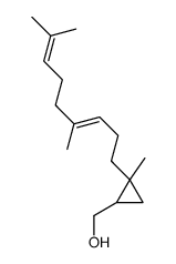 [2-(4,8-dimethylnona-3,7-dienyl)-2-methylcyclopropyl]methanol结构式