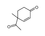 4-acetyl-4-methylcyclohex-2-en-1-one结构式