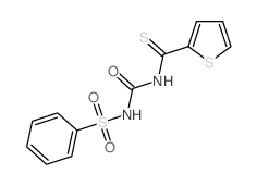 1-(benzenesulfonyl)-3-(thiophene-2-carbothioyl)urea Structure