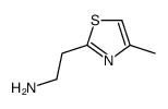 2-(4-甲基-1,3-噻唑-2-基)乙胺结构式