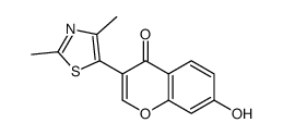 3-(2,4-dimethyl-1,3-thiazol-5-yl)-7-hydroxychromen-4-one Structure