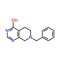 7-苄基-5,6,7,8-四氢吡啶并[3,4-d]嘧啶-4(3H)-酮结构式