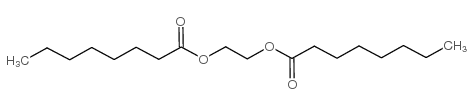 Octanoic acid,1,1'-(1,2-ethanediyl) ester Structure