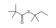 S-(2-methylbutan-2-yl) 2,2-dimethylpropanethioate结构式