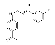 N-[(4-acetylphenyl)carbamothioyl]-3-fluorobenzamide Structure