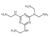 1,3,5-Triazine-2,4,6-triamine,N2,N2,N4,N6-tetrakis(aminomethyl)- structure