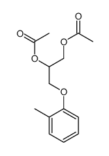 3-(o-Tolyloxy)-1,2-propanediol diacetate结构式
