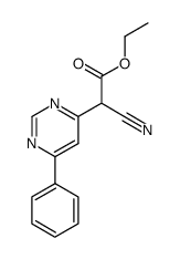cyano-(6-phenyl-pyrimidin-4-yl)-acetic acid ethyl ester Structure