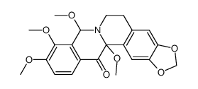 8,9,10,14-tetramethoxy-13-oxoberbine结构式
