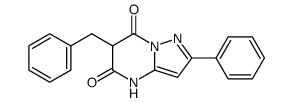6-benzyl-2-phenyl-4H-pyrazolo[1,5-a]pyrimidine-5,7-dione Structure