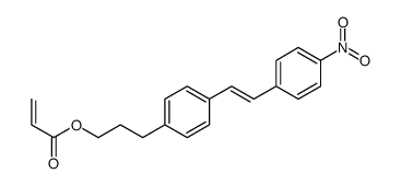 3-[4-[2-(4-nitrophenyl)ethenyl]phenyl]propyl prop-2-enoate结构式