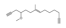 4-methoxy-7-methyltetradec-7-en-1,13-diyne结构式
