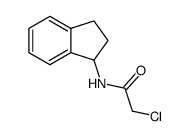 2-chloro-N-(2,3-dihydro-1H-inden-1-yl)acetamide结构式
