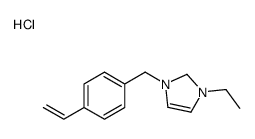 1-[(4-ethenylphenyl)methyl]-3-ethyl-1,2-dihydroimidazol-1-ium,chloride Structure