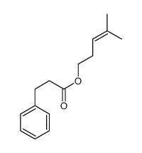 4-methylpent-3-enyl 3-phenylpropanoate结构式