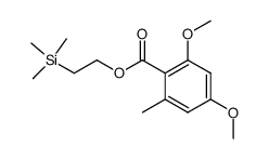 2,4-dimethoxy-6-methylbenzoic acid 2-trimethylsilanylethyl ester结构式