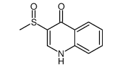 3-methylsulfinyl-1H-quinolin-4-one结构式