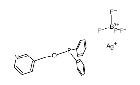 (diphenylphosphino-3-pyridylcarbinol) tetrafluoroborate结构式