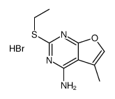 2-ethylsulfanyl-5-methylfuro[2,3-d]pyrimidin-4-amine,hydrobromide Structure