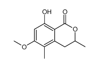 8-hydroxy-6-methoxy-3,5-dimethylisochroman-1-one结构式