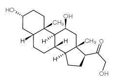 3alpha,11beta,21-trihydroxy-5beta-pregnan-20-one Structure
