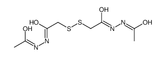 N'-acetyl-2-[[2-(2-acetylhydrazinyl)-2-oxoethyl]disulfanyl]acetohydrazide结构式