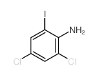 2,4-二氯-6-碘苯胺结构式