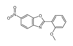 2-(2-methoxyphenyl)-6-nitro-1,3-benzoxazole结构式