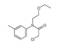 2-chloro-N-(2-ethoxyethyl)-N-(3-methylphenyl)acetamide Structure