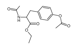 N,O-diacetyl-tyrosine ethyl ester Structure