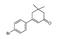 5,5-Dimethyl-3-(4-bromophenyl)-cyclohex-2-en-1-one结构式