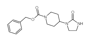 4-(2-氧代咪唑啉-1-基)哌啶-1-羧酸苄酯结构式