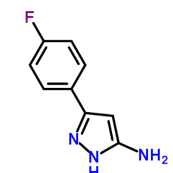5-氨基-3-(4-氟苯)吡唑结构式