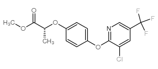 2-[4-(3-氯-5-三氟甲基-2-吡啶氧基)苯氧基]丙酸甲酯结构式