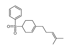 [4-(4-methylpent-3-enyl)cyclohex-3-en-1-yl]sulfonylbenzene结构式