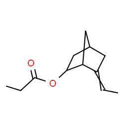 6-Ethylidenebicyclo[2.2.1]hept-2-yl propionate结构式