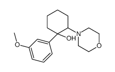 1-(m-Methoxyphenyl)-2-morpholinocyclohexanol结构式