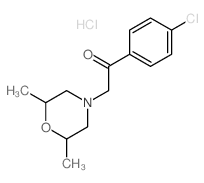 Ethanone,1-(4-chlorophenyl)-2-(2,6-dimethyl-4-morpholinyl)-, hydrochloride (1:1)结构式