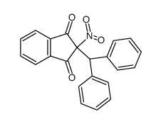 2-benzhydryl-2-nitro-indan-1,3-dione Structure