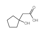 2-(1-hydroxycyclopentyl)acetic acid结构式