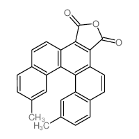 9,12-dimethyl-dibenzo[c,g]phenanthrene-3,4-dicarboxylic acid-anhydride结构式