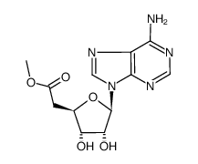 5'-Desoxy-5'-adenosincarbonsaeure-methylester Structure