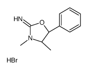 (4S,5R)-3,4-dimethyl-5-phenyl-1,3-oxazolidin-2-imine,hydrobromide Structure