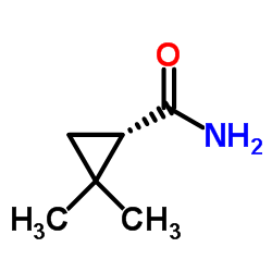 (S)-(+)-2,2-二甲基环丙烷甲酰胺结构式