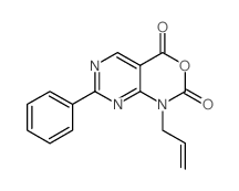 1-烯丙基-7-苯基-1H-嘧啶并[4,5-d][1,3]噁嗪-2,4-二酮结构式