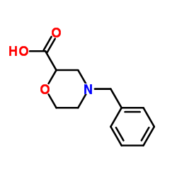 4-Benzylmorpholine-2-carboxylic Acid Structure