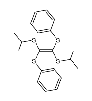 E-1,2-bis(isopropylthio)-1,2-bis(phenylthio)ethylene结构式