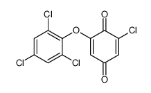 2-chloro-6-(2,4,6-trichlorophenoxy)cyclohexa-2,5-diene-1,4-dione Structure