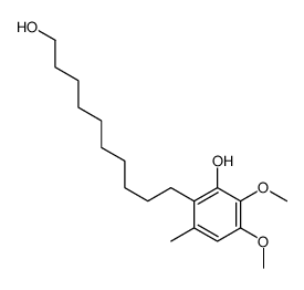 2-(10-hydroxydecyl)-5,6-dimethoxy-3-methylphenol结构式