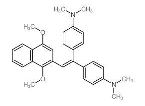 Benzenamine, 4,4'-[(1,4-dimethoxy-2-naphthalenyl)ethenylidene]bis[N,N-dimethyl- (9CI)结构式